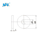 British Standard Sealing Disc/Chip Deflector-DIN179 For Deep Hole Drilling Machine